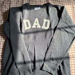 Old Navy Charcoal 'DAD' Crewneck Sweater